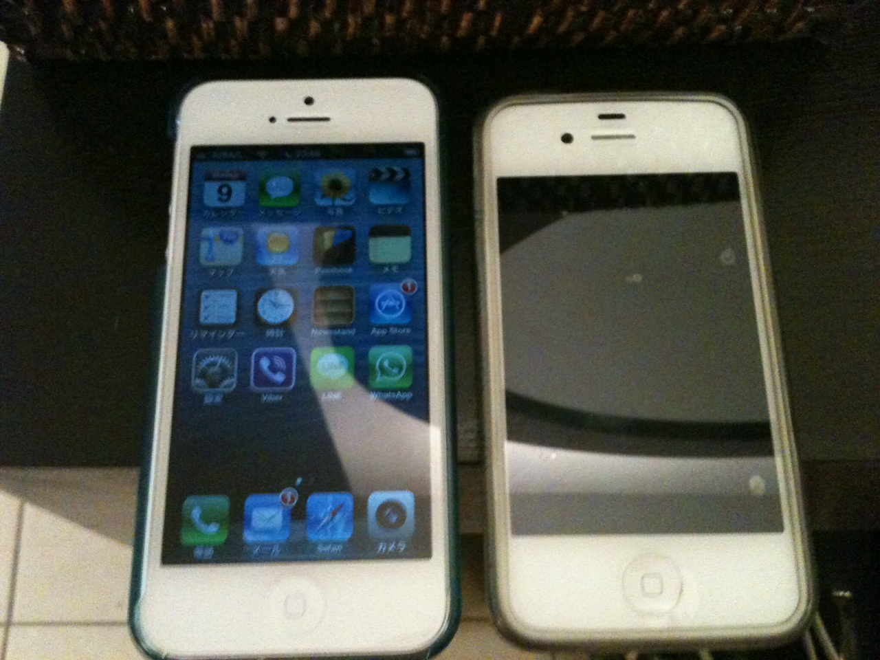 iphone4と5